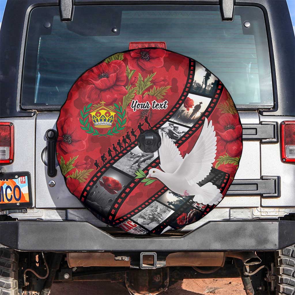 Personalised Tonga ANZAC 1915-2026 Filmstrip Spare Tire Cover Lest We Forget 25 April