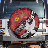 Personalised Tonga ANZAC 1915-2026 Filmstrip Spare Tire Cover Lest We Forget 25 April
