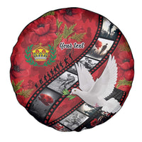 Personalised Tonga ANZAC 1915-2026 Filmstrip Spare Tire Cover Lest We Forget 25 April