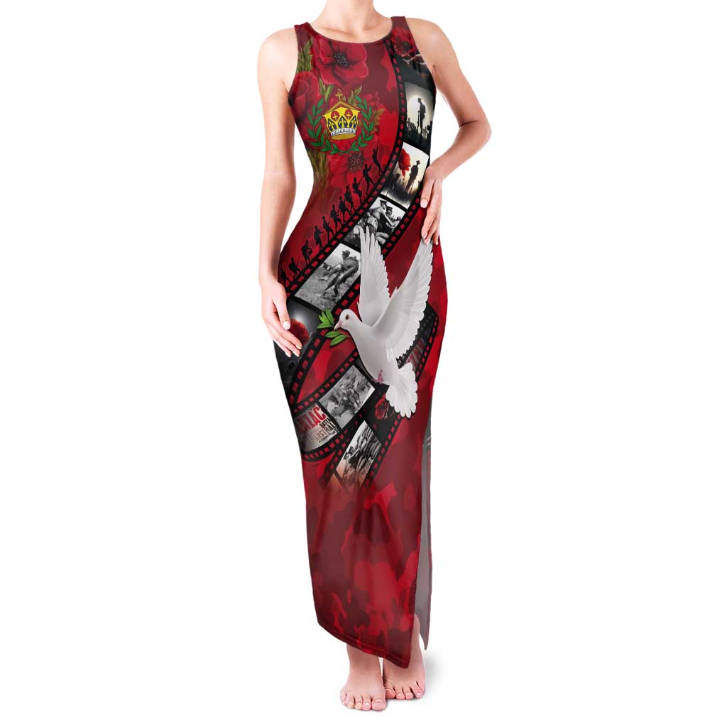 Personalised Tonga ANZAC 1915-2026 Filmstrip Tank Maxi Dress Lest We Forget 25 April