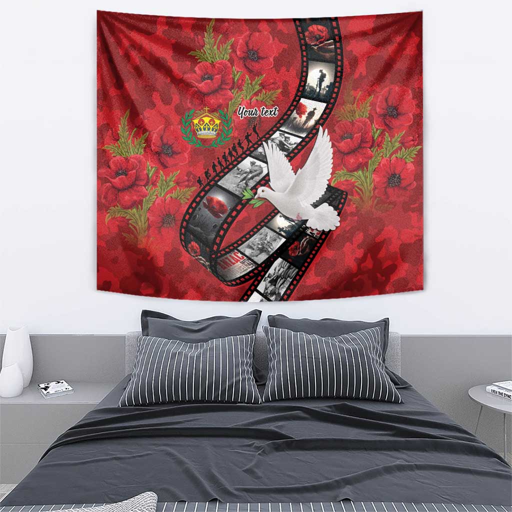 Personalised Tonga ANZAC 1915-2026 Filmstrip Tapestry Lest We Forget 25 April