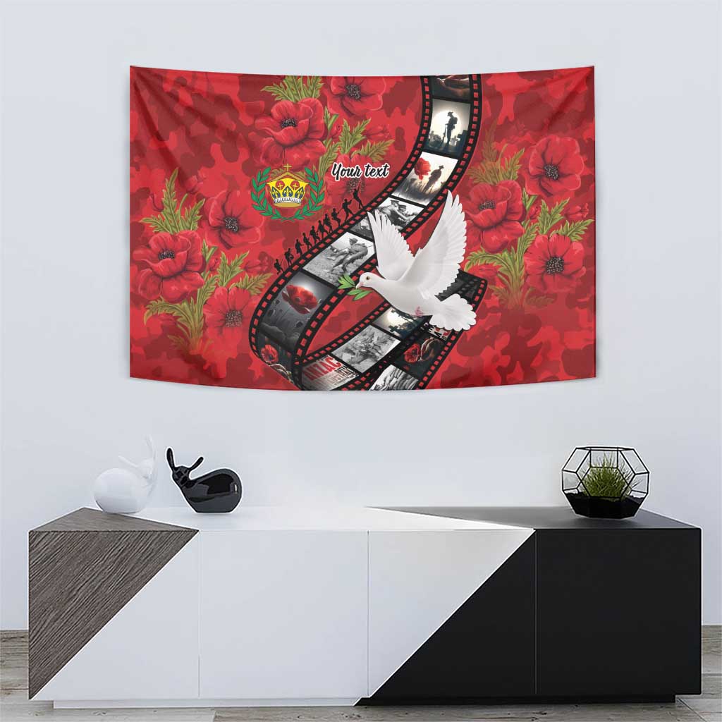 Personalised Tonga ANZAC 1915-2026 Filmstrip Tapestry Lest We Forget 25 April