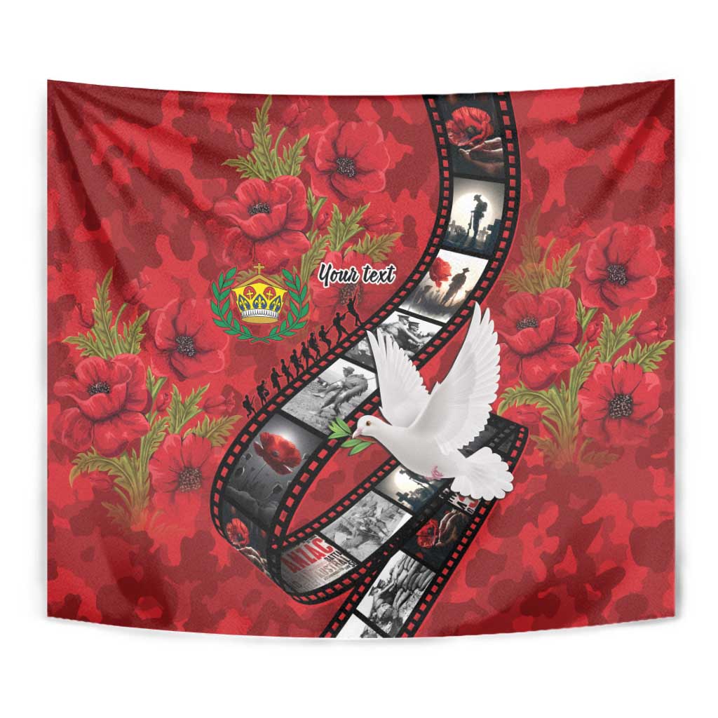 Personalised Tonga ANZAC 1915-2026 Filmstrip Tapestry Lest We Forget 25 April