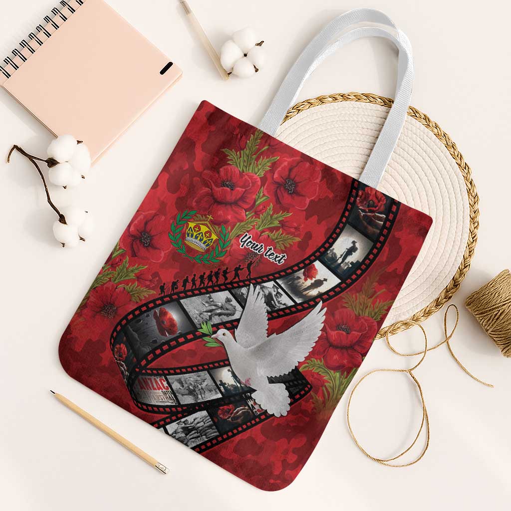 Personalised Tonga ANZAC 1915-2026 Filmstrip Tote Bag Lest We Forget 25 April