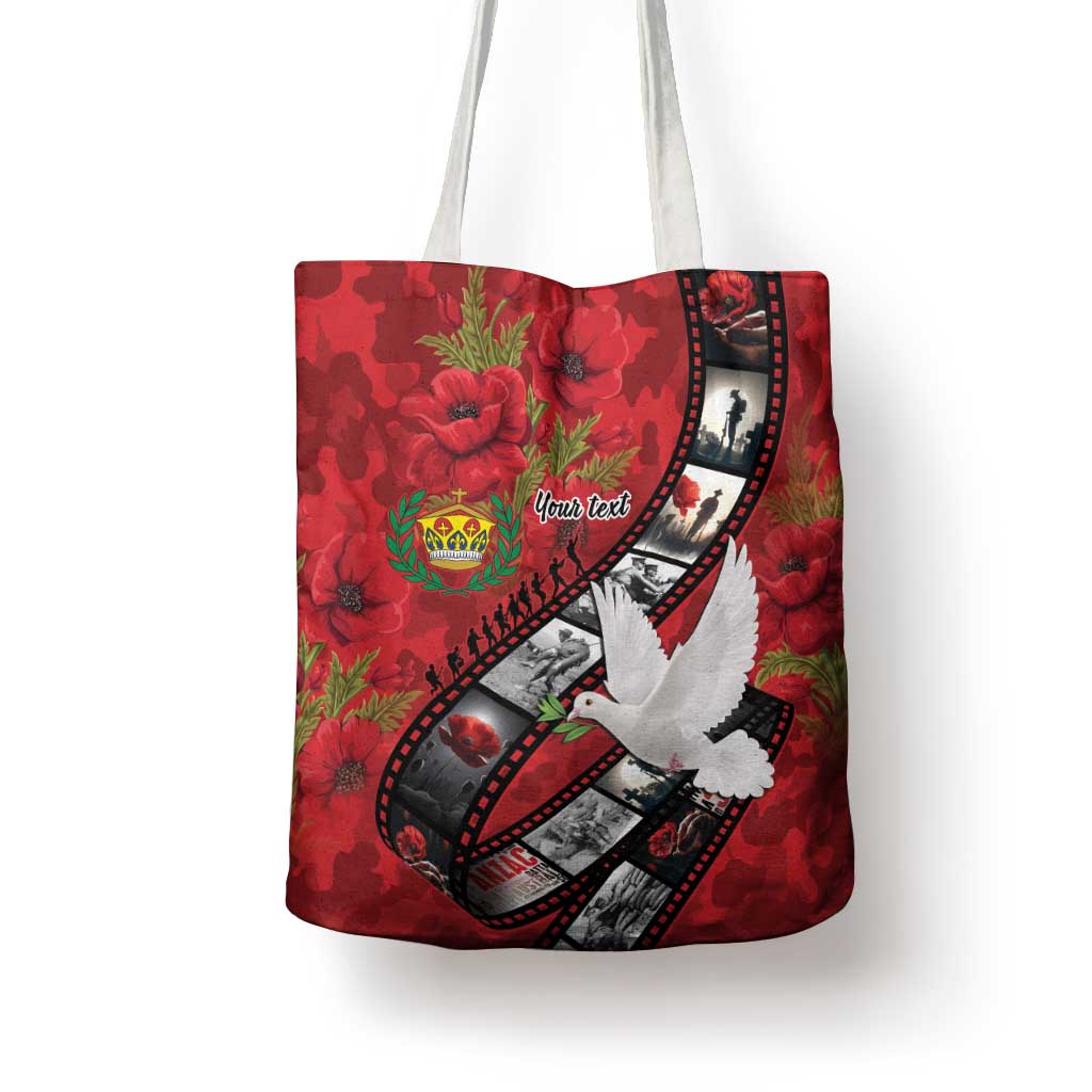 Personalised Tonga ANZAC 1915-2026 Filmstrip Tote Bag Lest We Forget 25 April
