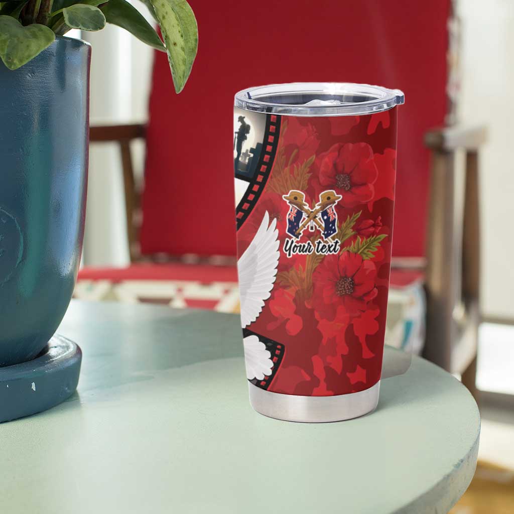 Personalised Tonga ANZAC 1915-2026 Filmstrip Tumbler Cup Lest We Forget 25 April