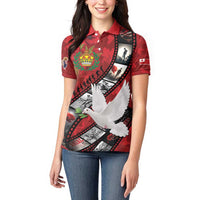 Personalised Tonga ANZAC 1915-2026 Filmstrip Women Polo Shirt Lest We Forget 25 April