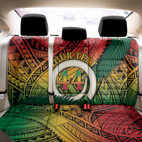 Personalised Vanuatu Yumi 44th Indipendens Dei Back Car Seat Cover Vanuatuan Broad Tusk with Polynesian Tribal LT9