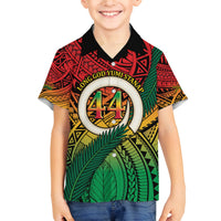 Personalised Vanuatu Yumi 44th Indipendens Dei Family Matching Long Sleeve Bodycon Dress and Hawaiian Shirt Vanuatuan Broad Tusk with Polynesian Tribal