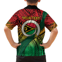 Personalised Vanuatu Yumi 44th Indipendens Dei Family Matching Off Shoulder Short Dress and Hawaiian Shirt Vanuatuan Broad Tusk with Polynesian Tribal LT9 - Polynesian Pride