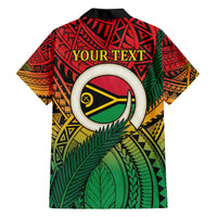 Personalised Vanuatu Yumi 44th Indipendens Dei Family Matching Off Shoulder Short Dress and Hawaiian Shirt Vanuatuan Broad Tusk with Polynesian Tribal LT9 - Polynesian Pride