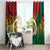 Personalised Vanuatu Yumi 44th Indipendens Dei Window Curtain Vanuatuan Broad Tusk with Polynesian Tribal