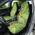 Polynesian Tribal Flower Tattoo Car Seat Cover Special Lime Green Vibe