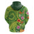 Polynesian Tribal Flower Tattoo Hoodie Special Lime Green Vibe