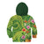 Polynesian Tribal Flower Tattoo Kid Hoodie Special Lime Green Vibe