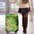 Polynesian Tribal Flower Tattoo Luggage Cover Special Lime Green Vibe