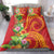 Polynesian Tribal Flower Tattoo Bedding Set Special Vermilion Vibe