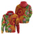 Polynesian Tribal Flower Tattoo Hoodie Special Vermilion Vibe