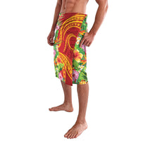 Polynesian Tribal Flower Tattoo Lavalava Special Vermilion Vibe