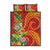 Polynesian Tribal Flower Tattoo Quilt Bed Set Special Vermilion Vibe