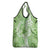 Polynesian Hibiscus Flower Tribal Grocery Bag Lime Green Color