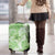 Polynesian Hibiscus Flower Tribal Luggage Cover Lime Green Color