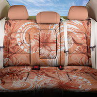 Polynesian Hibiscus Flower Tribal Back Car Seat Cover Peach Color LT9 One Size Peach - Polynesian Pride
