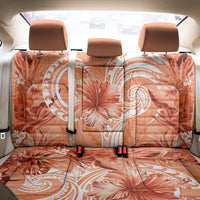 Polynesian Hibiscus Flower Tribal Back Car Seat Cover Peach Color LT9 - Polynesian Pride