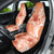Polynesian Hibiscus Flower Tribal Car Seat Cover Peach Color