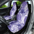 Polynesian Hibiscus Flower Tribal Car Seat Cover Violet Color