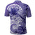 Polynesian Hibiscus Flower Tribal Polo Shirt Violet Color