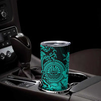 Turquoise Polynesian Tahiti Island Tumbler Cup The Wave of Water