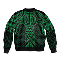 Kakariki Maori Ta Moko Poutama Art Bomber Jacket LT9 - Polynesian Pride