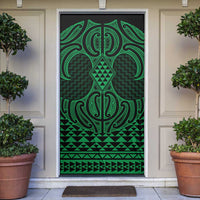 Kakariki Maori Ta Moko Poutama Art Door Cover - Polynesian Pride