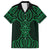 Kakariki Maori Ta Moko Poutama Art Family Matching Off The Shoulder Long Sleeve Dress and Hawaiian Shirt
