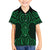 Kakariki Maori Ta Moko Poutama Art Family Matching Off The Shoulder Long Sleeve Dress and Hawaiian Shirt