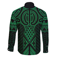 Kakariki Maori Ta Moko Poutama Art Family Matching Short Sleeve Bodycon Dress and Hawaiian Shirt LT9 - Polynesian Pride