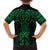 Kakariki Maori Ta Moko Poutama Art Family Matching Summer Maxi Dress and Hawaiian Shirt