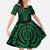 Kakariki Maori Ta Moko Poutama Art Family Matching Summer Maxi Dress and Hawaiian Shirt