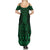 Kakariki Maori Ta Moko Poutama Art Family Matching Summer Maxi Dress and Hawaiian Shirt