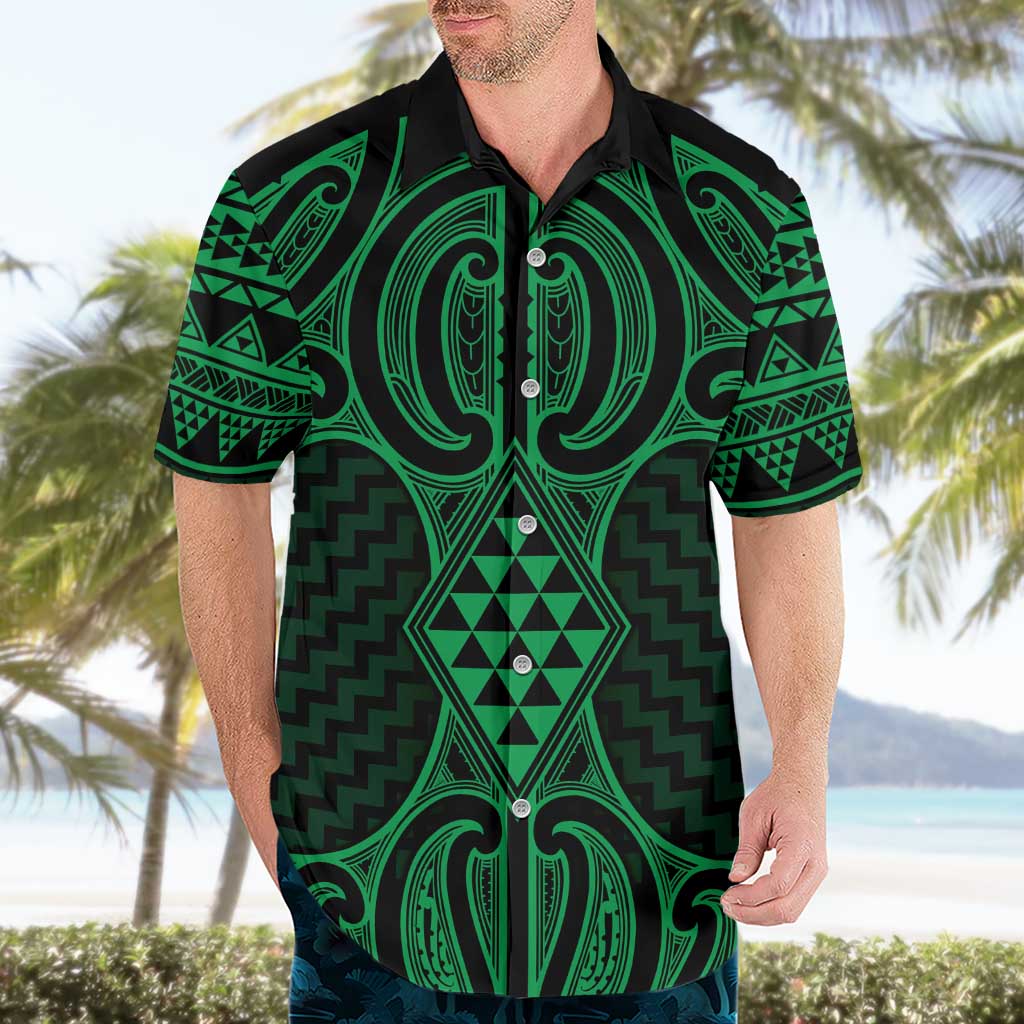 Kakariki Maori Ta Moko Poutama Art Hawaiian Shirt