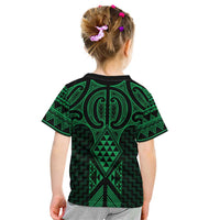 Kakariki Maori Ta Moko Poutama Art Kid T Shirt