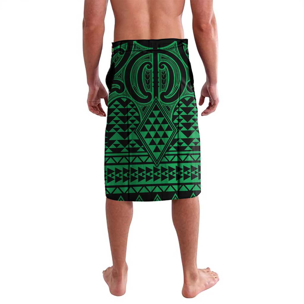 Kakariki Maori Ta Moko Poutama Art Lavalava
