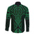 Kakariki Maori Ta Moko Poutama Art Long Sleeve Button Shirt