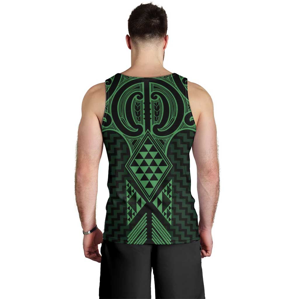 Kakariki Maori Ta Moko Poutama Art Men Tank Top