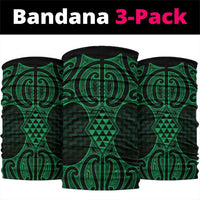 Kakariki Maori Ta Moko Poutama Art Neck Gaiter - Polynesian Pride