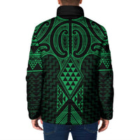 Kakariki Maori Ta Moko Poutama Art Padded Jacket - Polynesian Pride
