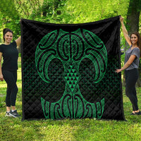 Kakariki Maori Ta Moko Poutama Art Quilt