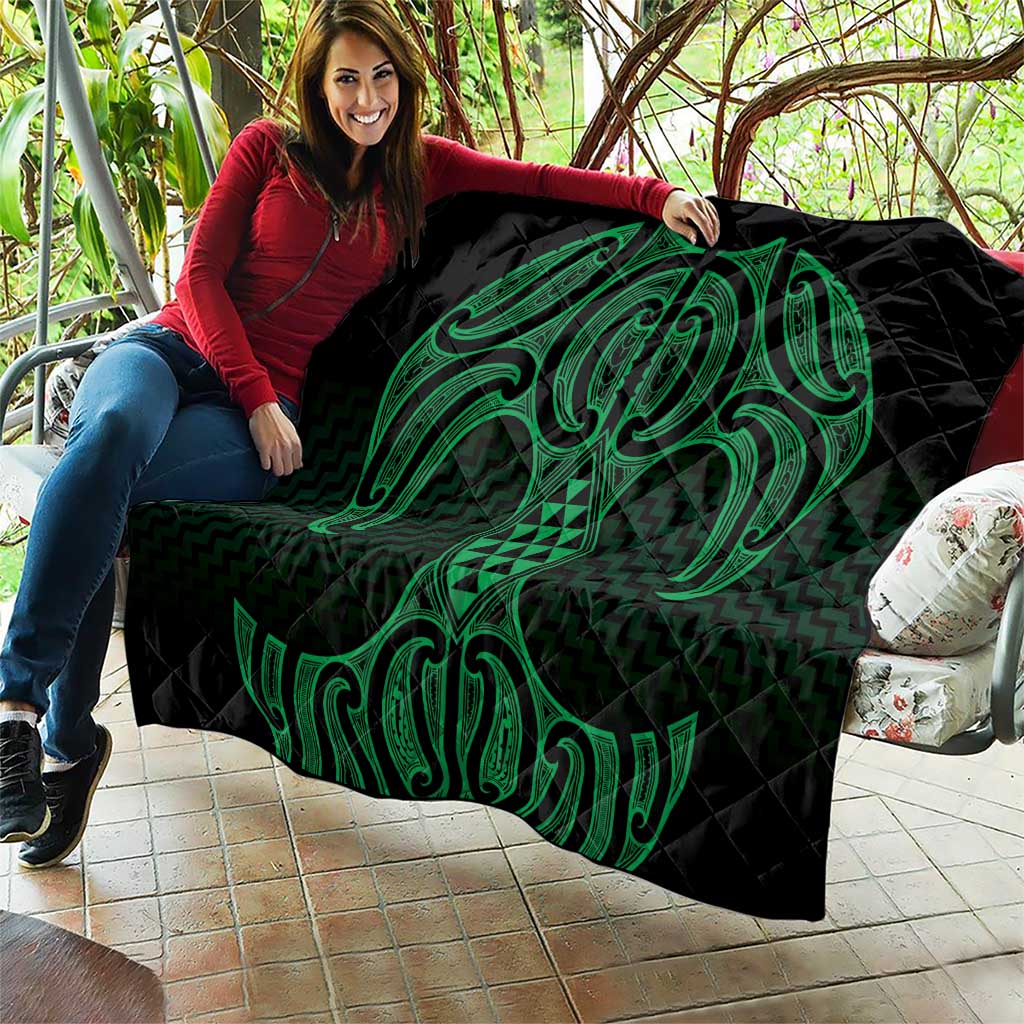 Kakariki Maori Ta Moko Poutama Art Quilt