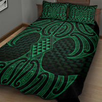 Kakariki Maori Ta Moko Poutama Art Quilt Bed Set